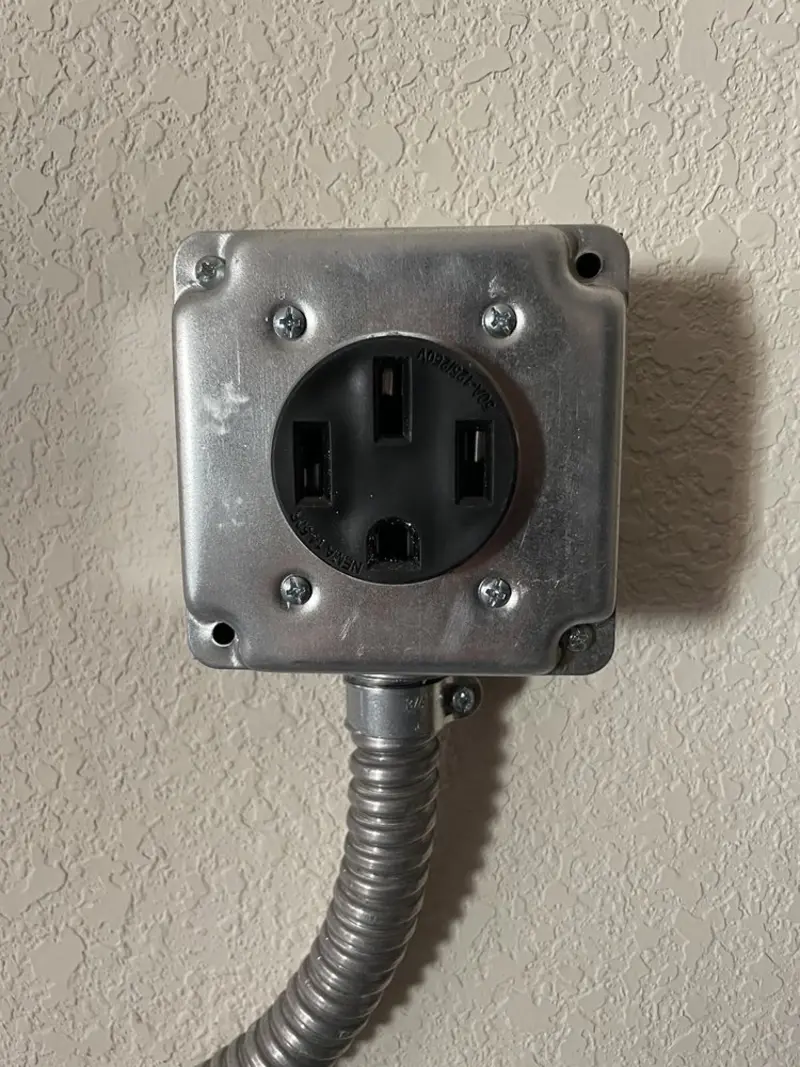 NEMA 14-50 outlet installed for Electrical Panel Upgrade in Monrovia